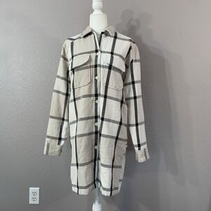 The North Face Women's Size S Valley Twill Utility Shirt Jacket White Dune